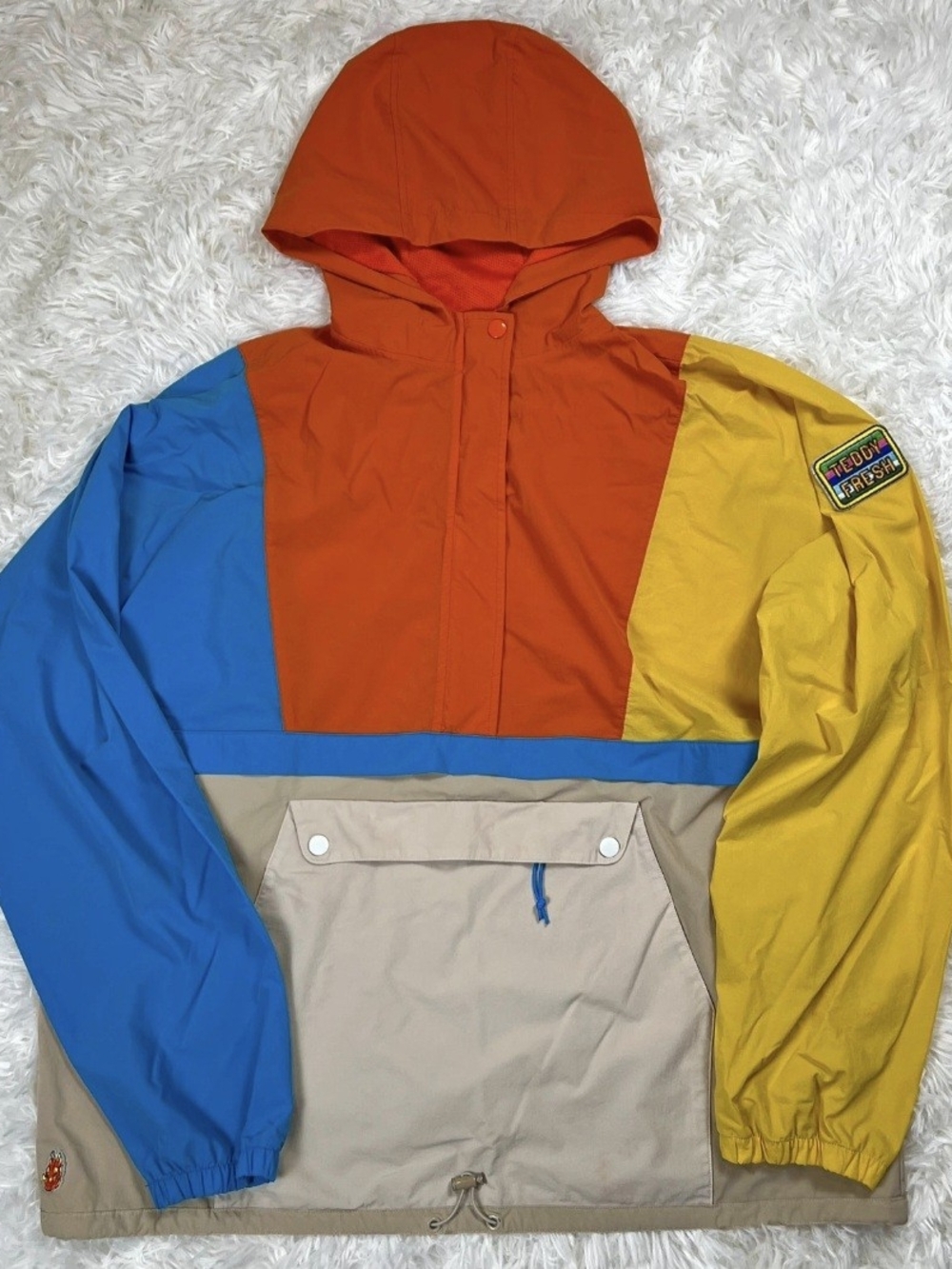 Teddy Fresh Colorblocked Windbreaker Anorak